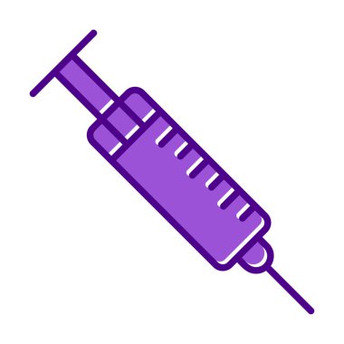 Şırınga web simgesi, vektör çizim 