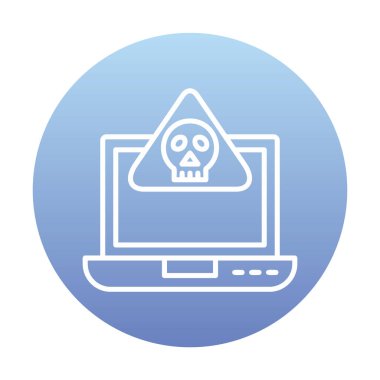 dizüstü bilgisayar simgesi, vektör illüstrasyonu basit tasarım