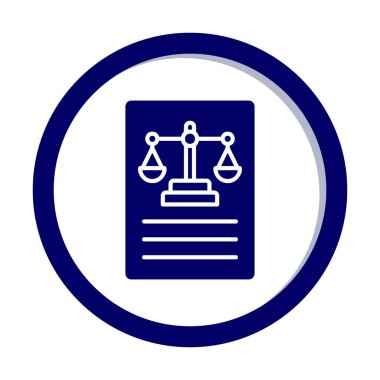 Basit yasalar simgesi vektör illüstrasyonu