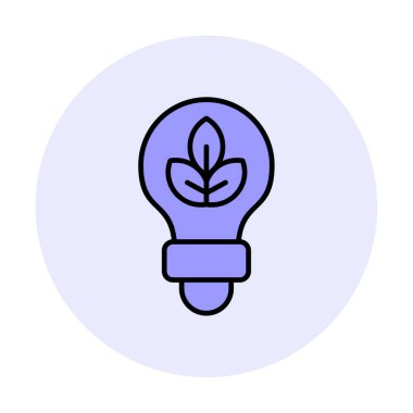 Ampul simgesi. vektör illüstrasyonu 