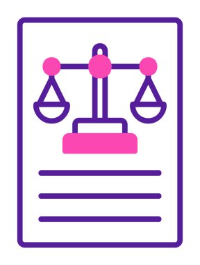 Basit yasalar simgesi vektör illüstrasyonu