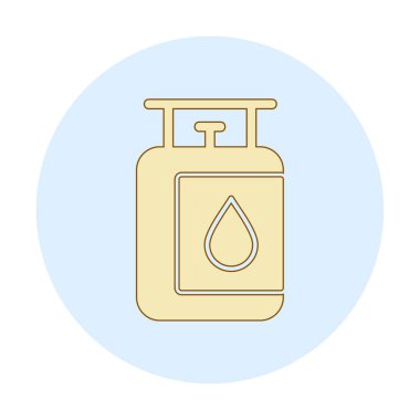 gaz tankı ikonu vektör illüstrasyonu