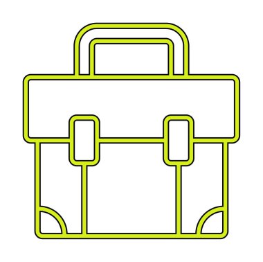 Çanta. Web simgesi basit illüstrasyon