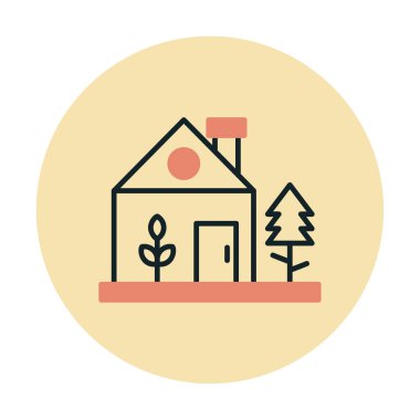 Ağ ve mobil uygulama tasarımınız için beyaz arkaplanda izole edilmiş yeşil ev simgesi vektörü, ev logosu kavramı