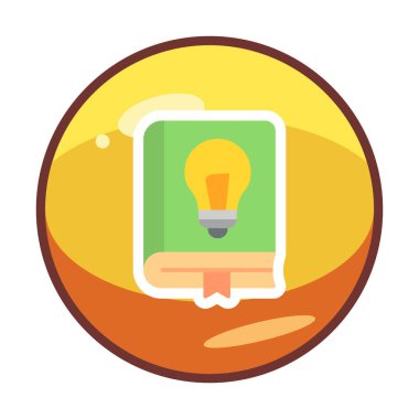 Fizik Kitabı vektör illüstrasyonu, simge ögesi arkaplanı