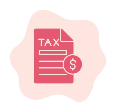 Vergi Ödeme simgesinin vektör çizimi