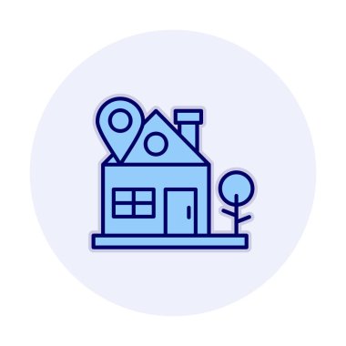 ev yeri kutsal kişilerin resmi, vektör çizim  