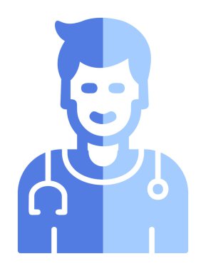 Doktor simgesinin vektör çizimi