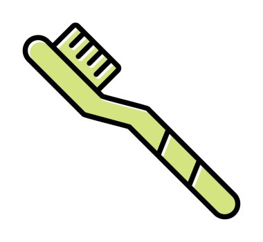 Basit diş fırçası vektör illüstrasyonu