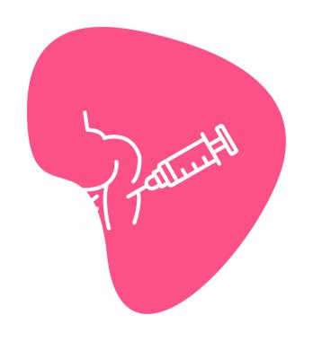 Aşılama web simgesi, vektör illüstrasyonu