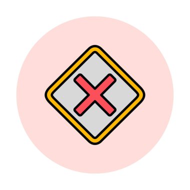 Tahriş simgesi için vektör illüstrasyonu  