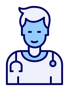 Doktor simgesinin vektör çizimi