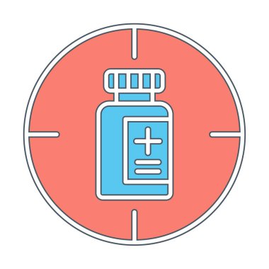 hedef simge, vektör illüstrasyonu basit tasarım