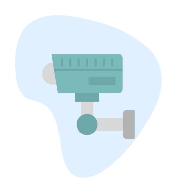 ccTV kamerasının vektör illüstrasyonu 