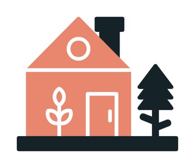 Ağ ve mobil uygulama tasarımınız için beyaz arkaplanda izole edilmiş yeşil ev simgesi vektörü, ev logosu kavramı