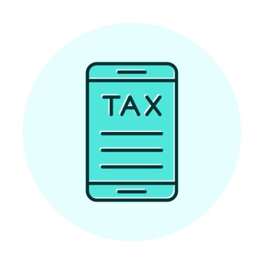 akıllı telefon simgesi, vektör illüstrasyonu basit tasarım