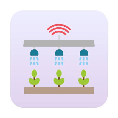 Akıllı Çiftlik. Web simgesi basit illüstrasyon 