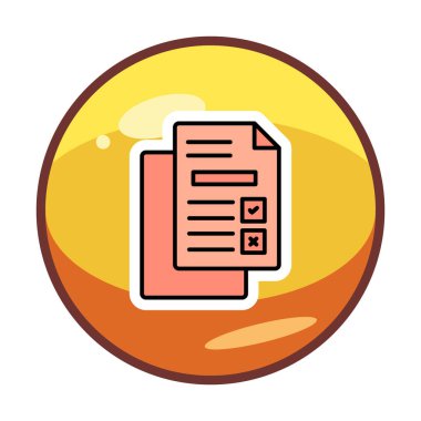 belgelerin vektör çizimi simgesi  