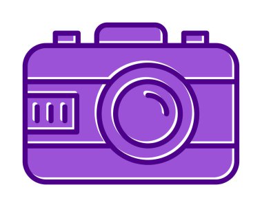 fotoğraf makinesi simgesi, vektör illüstrasyonu 