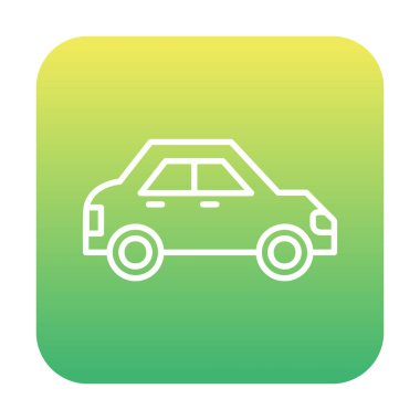 Araba düz simgesi. Vektör çizim 