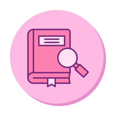 Basit Araştırma simgesi, vektör illüstrasyonu