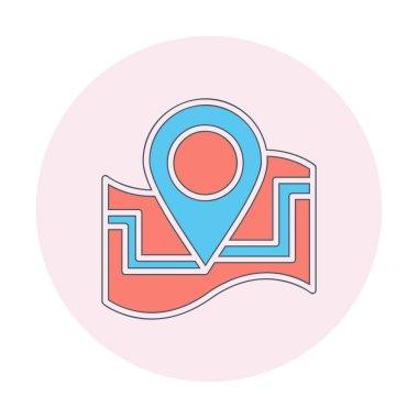 harita işareti simgesi. vektör çizim 