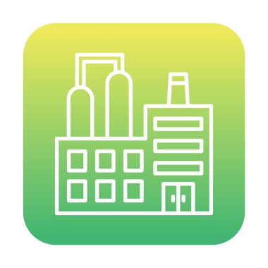 Factory icon, vector illustration simple design