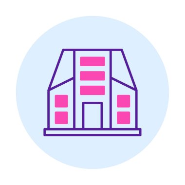 Şehir İnşa Ağı simgesi, vektör illüstrasyonu