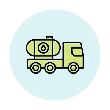 Petrol Tankı ikonu vektör çizimi