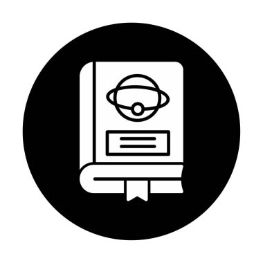 Vektör illüstrasyonu, Astronomi Kitabı simgesi  