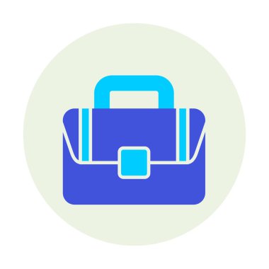 Çanta. Web simgesi basit illüstrasyon