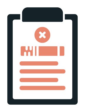 Sigara ikonu vektör illüstrasyonlu belge  