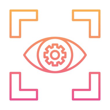 Göz vektör ikonu tasarım şablonu. Görüş konsepti                   