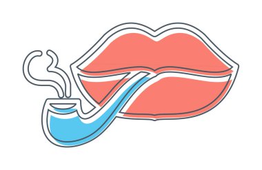  Sigara ikonu vektör illüstrasyon tasarımı