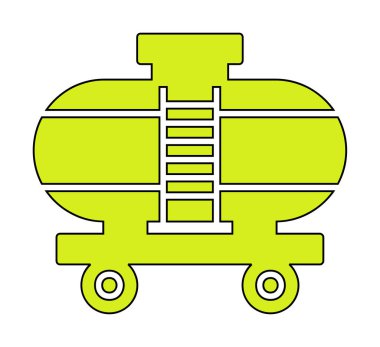 Tren, vagon nakliye ikonları. Kargo için lojistik resimler