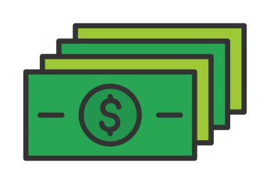 para düz simgesi, vektör illüstrasyonu