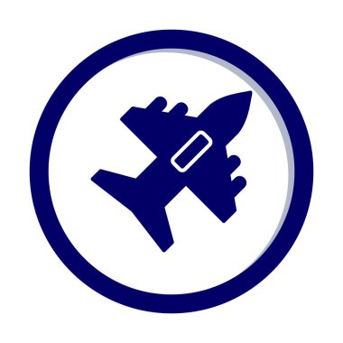 düzlem ikonu vektör illüstrasyonu