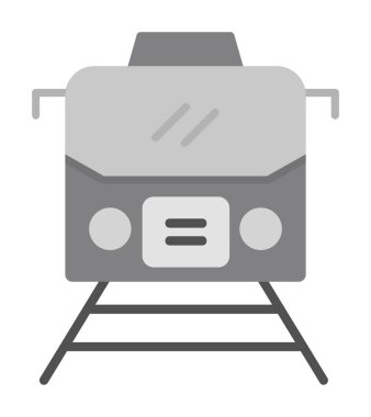 tren simgesi, vektör illüstrasyonu 