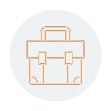 bavul ikonu vektör illüstrasyonu 