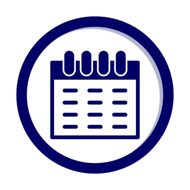 Takvim simgesi vektör illüstrasyonu