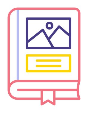 Fotoğraf Albümü vektör simgesi modern vektör illüstrasyonu