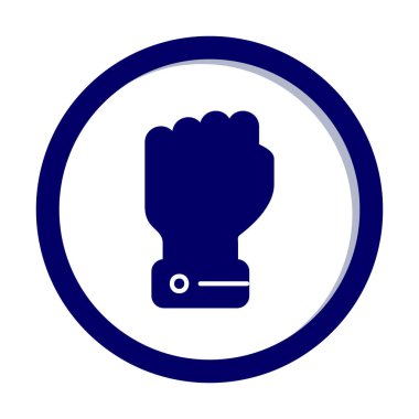 Yumruk simgesi basit vektör