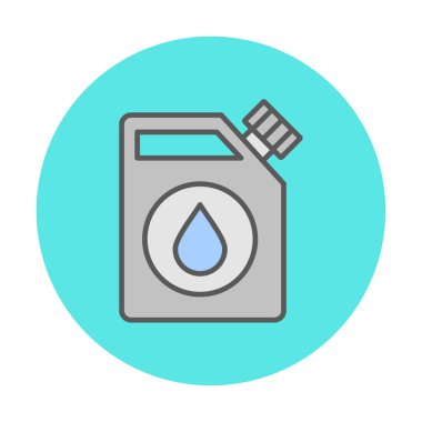  Yakıt Çubuğu simgesi, vektör illüstrasyonu   