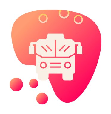 bus simgesi, vektör illüstrasyonu