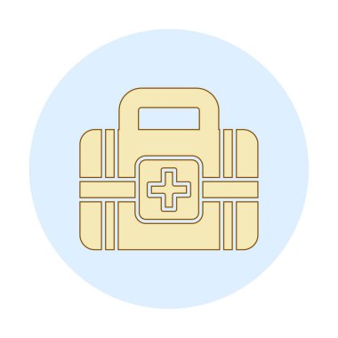 İlk yardım kiti vektör illüstrasyonu