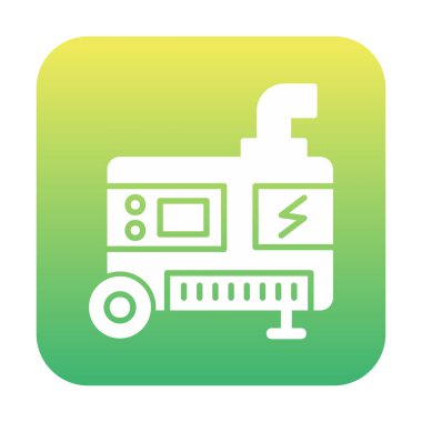 Elektrik Üretici simgesinin vektör çizimi                                        