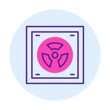 Radyoaktif simge, vektör illüstrasyonu