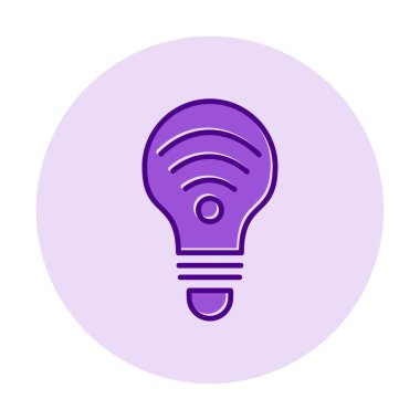 Ampul Ağı simgesi basit bir çizim. Akıllı Ampul                                                     