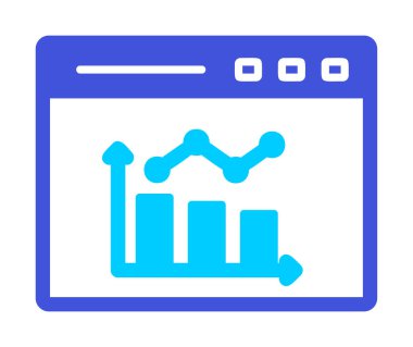 çubuk çizelgesi vektör illüstrasyonu