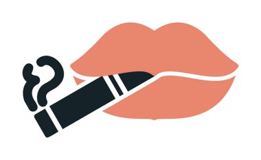  Sigara ikonu vektör illüstrasyon tasarımı